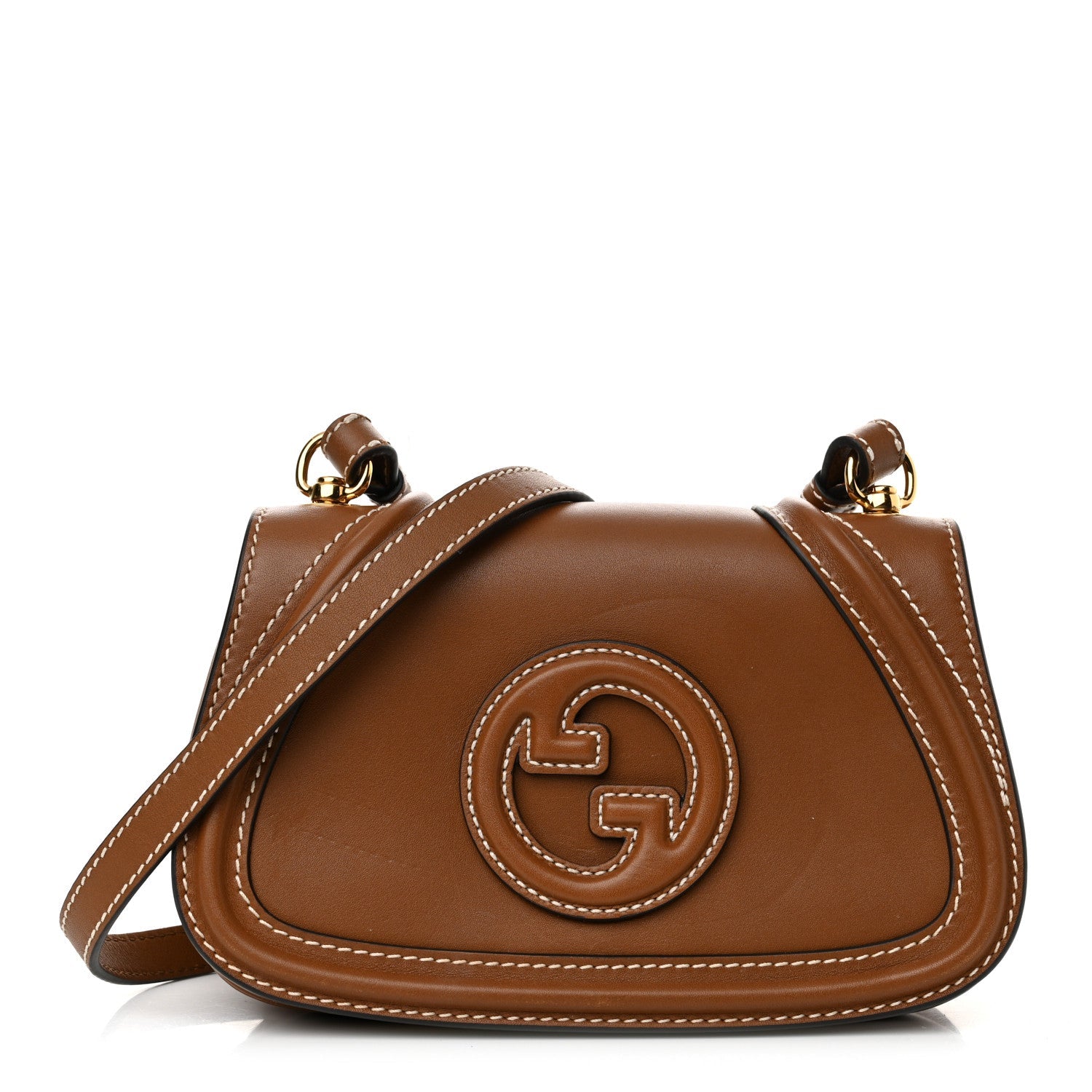Calfskin Blondie Small Shoulder Bag Brown