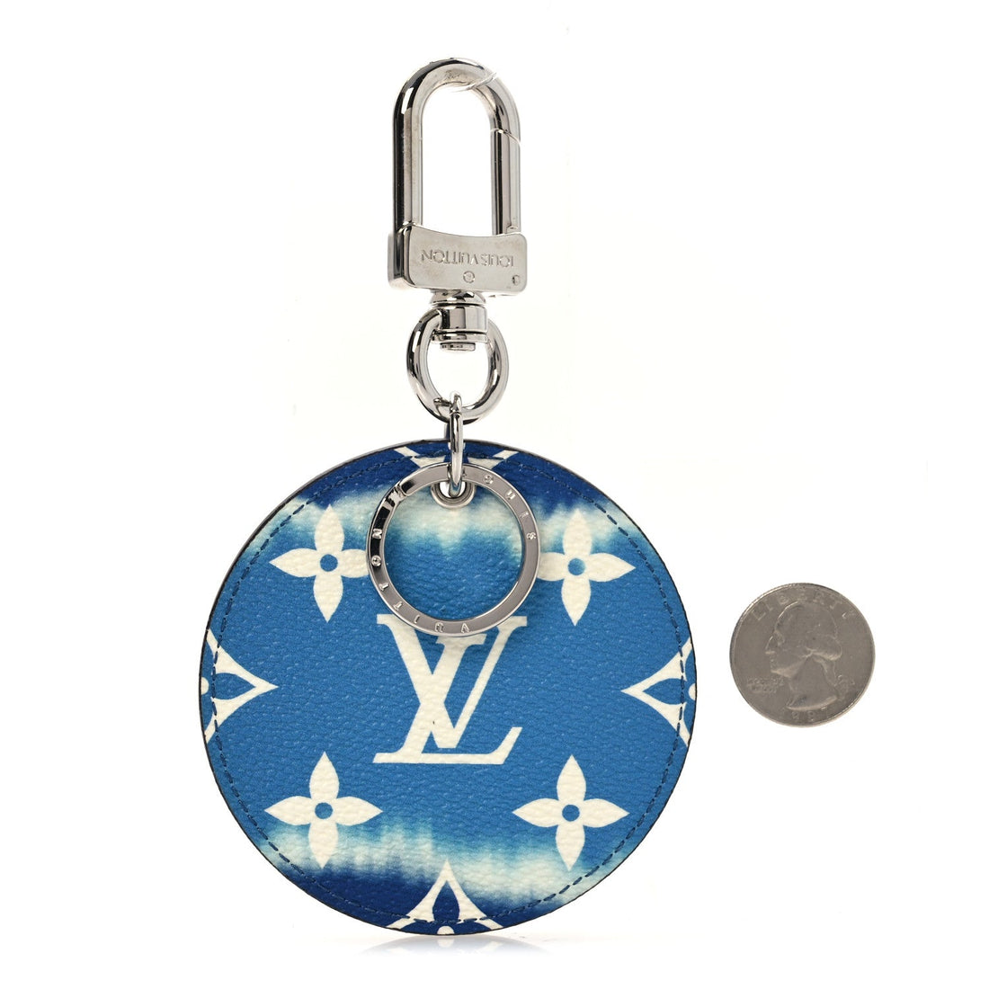 Monogram Escale Bag Charm Key Holder Blue