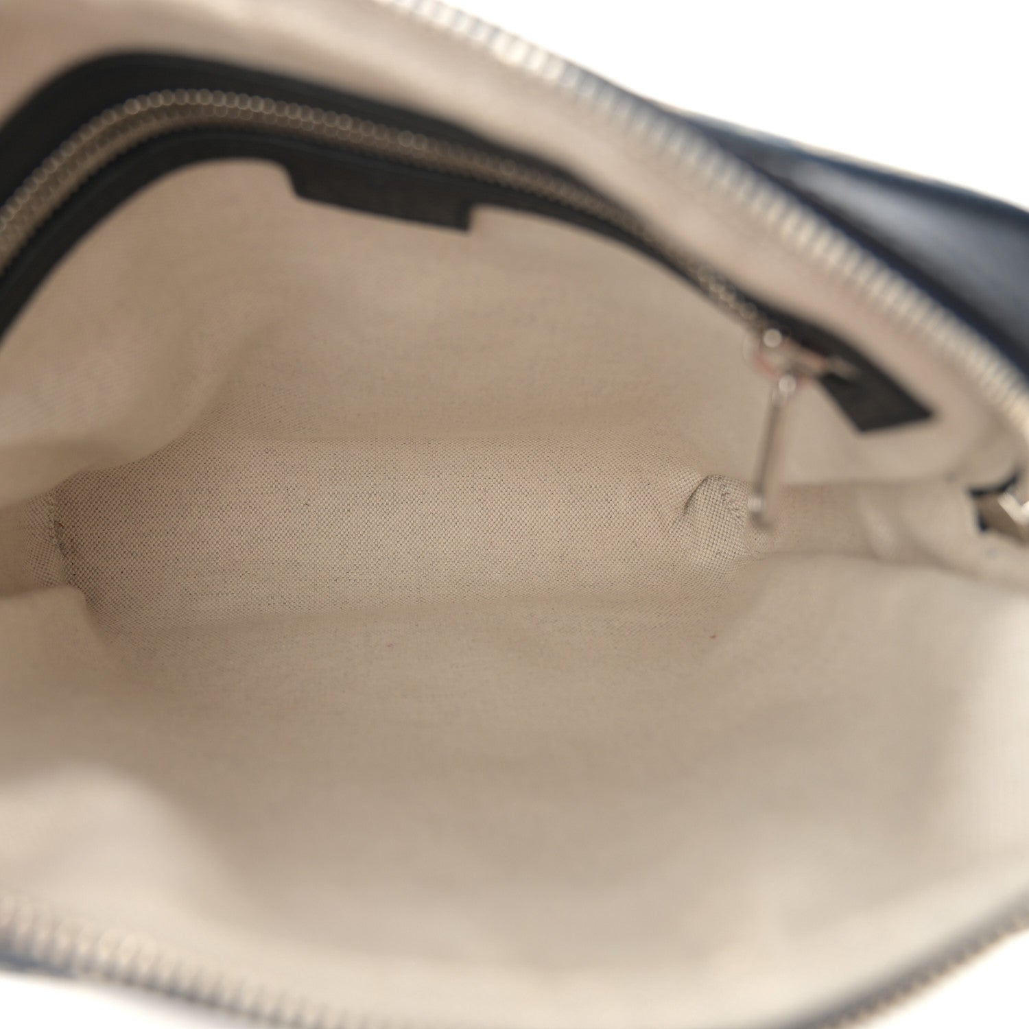 GG Supreme Monogram Textured Dollar Calfskin Web Small Ophidia Messenger Bag Beige Blue