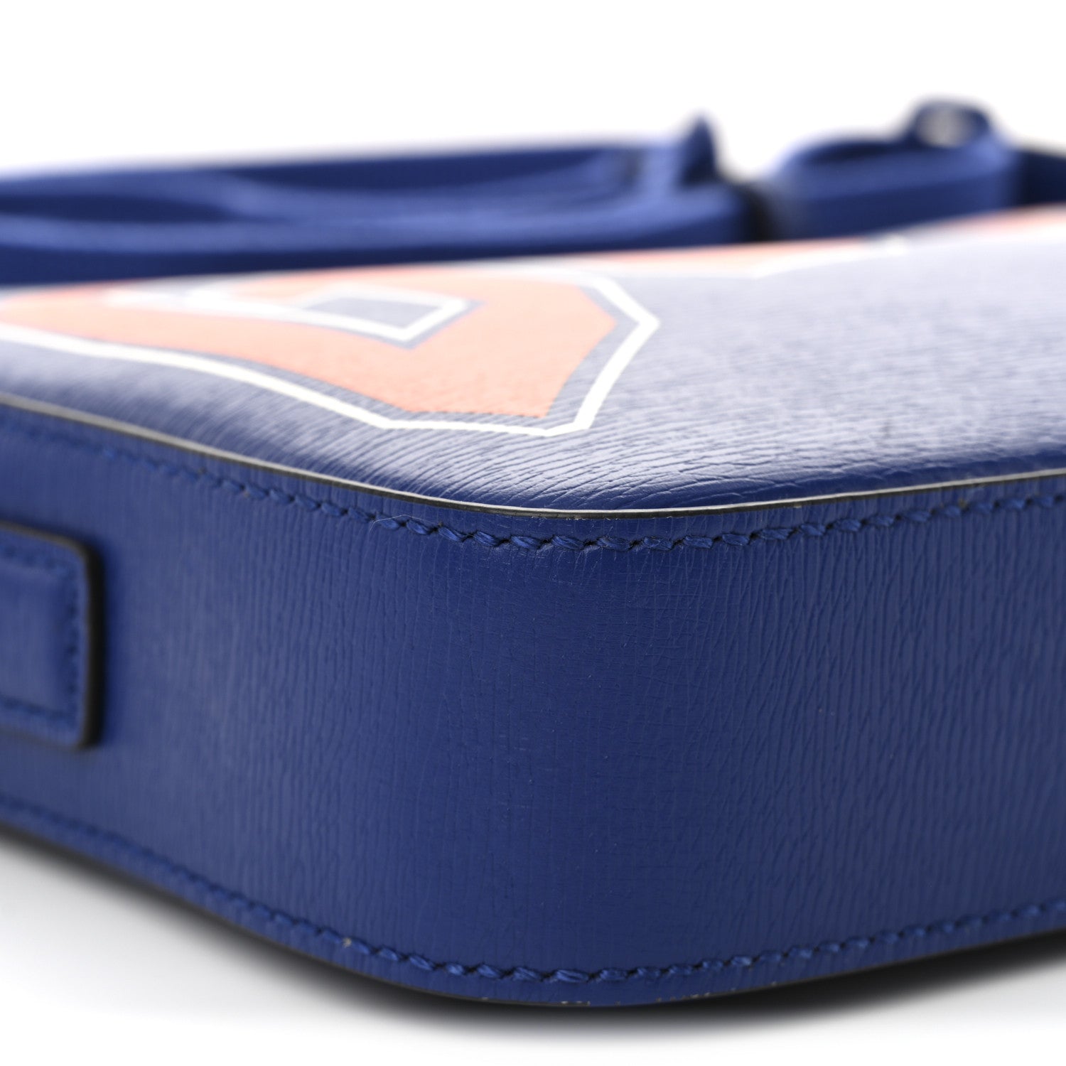 New Shanghai Calfskin Interlocking G Logo Camera Crossbody Bag Cobalt Blue Orange