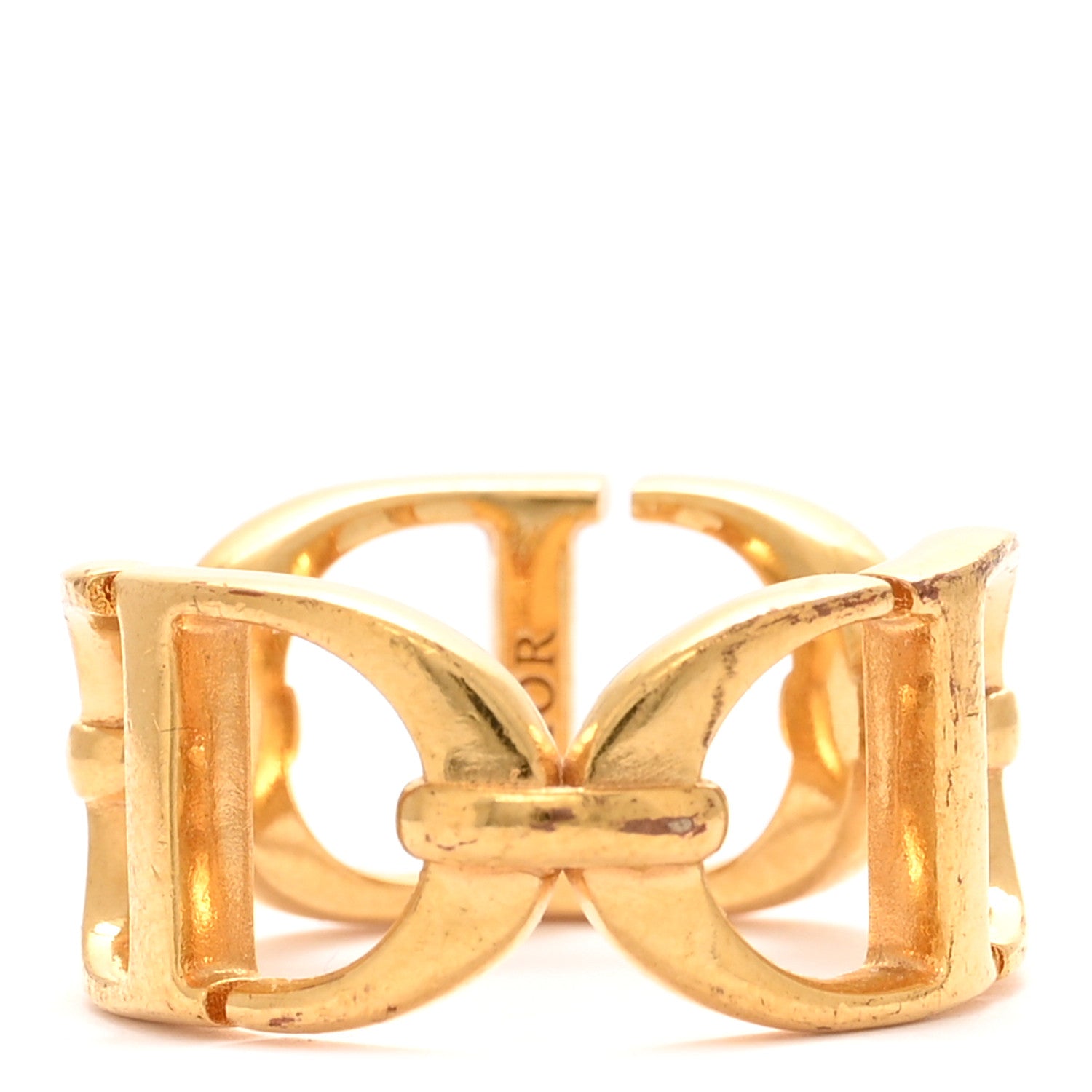Metal CD Ring L 52 6 Gold