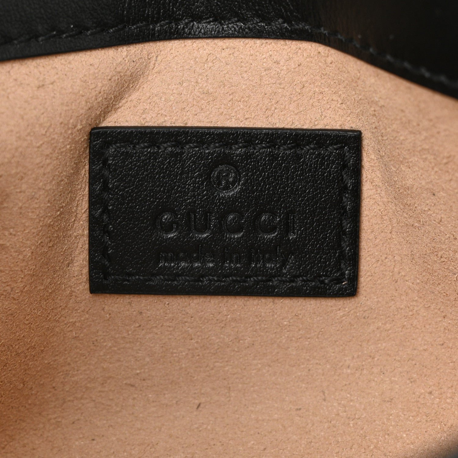 Calfskin Matelasse Monochrome GG Marmont Chain Belt Bag Black