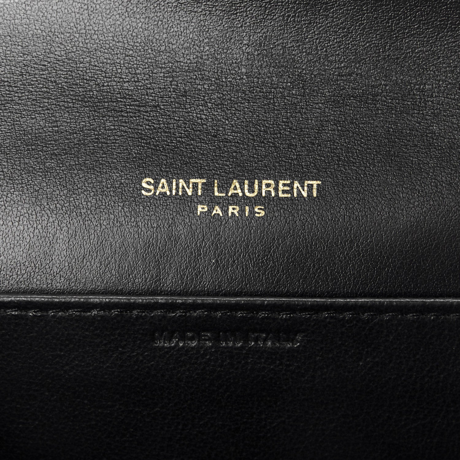 Calfskin Crocodile Embossed Monogram Uptown Chain Wallet Black