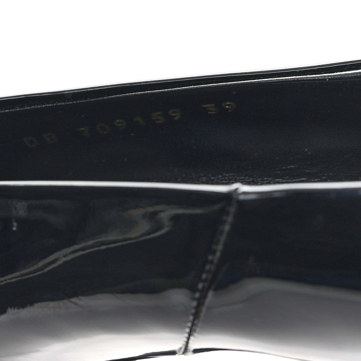 Patent Calfskin Kayla 110 Pumps 39 Black