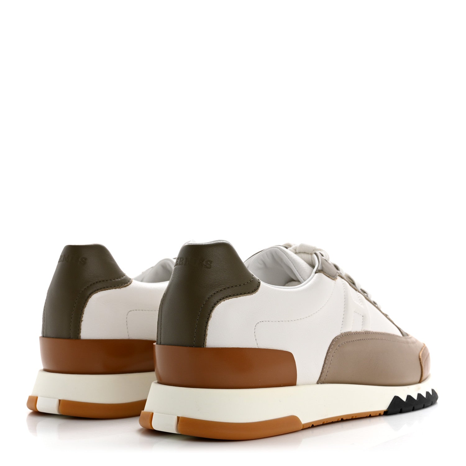 Calfskin Suede Mens Trail Sneakers 42 Beige Glaise Multicolor