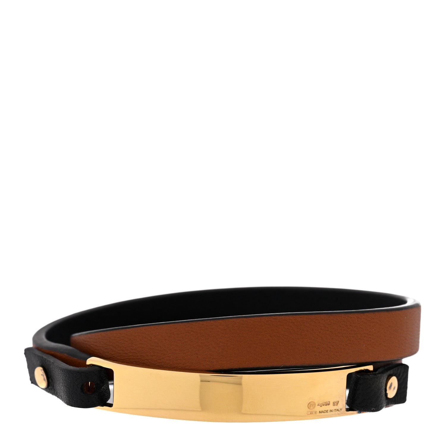 Nappa Sterling Silver Wrap Bracelet Black