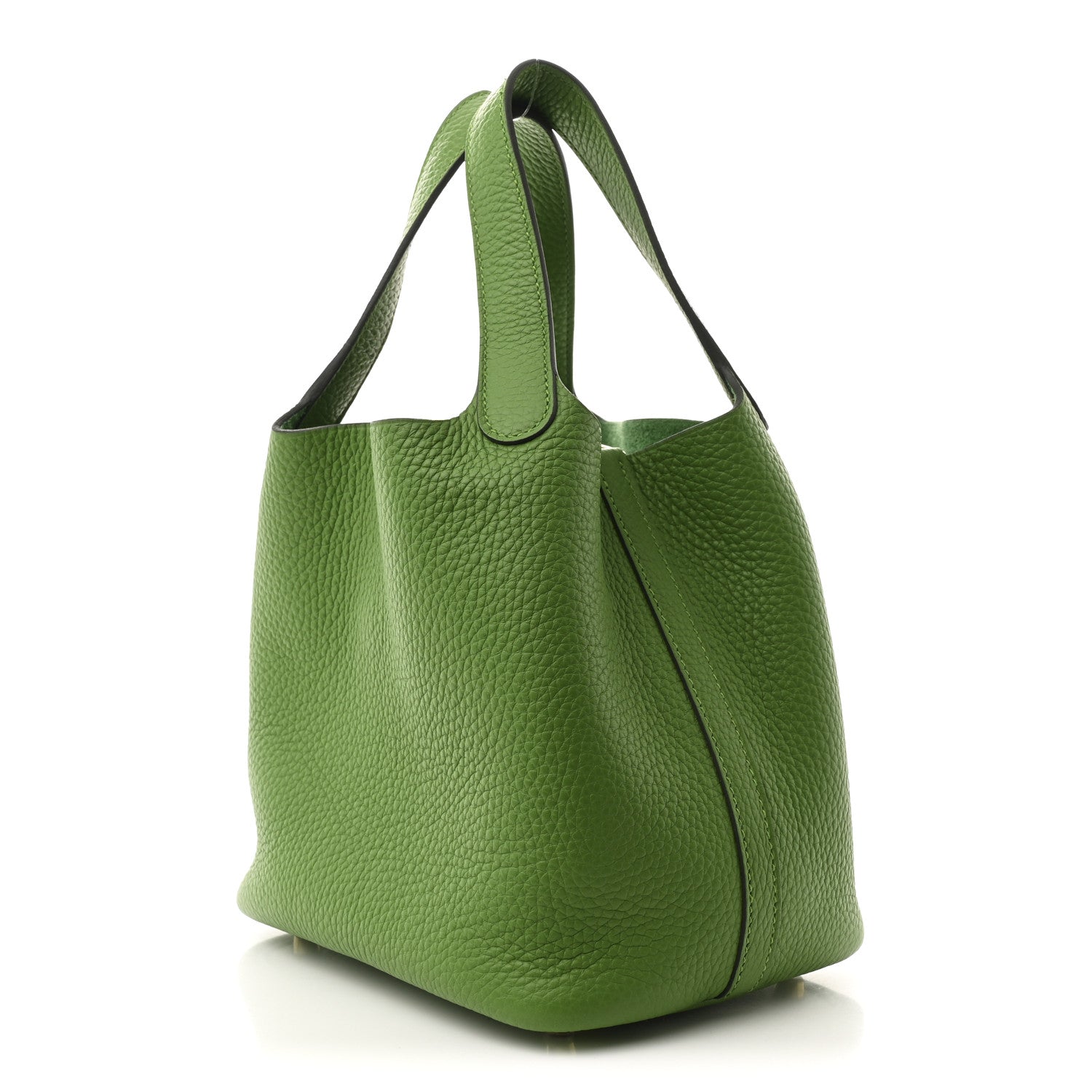 Taurillon Clemence Picotin Lock 18 PM Vert Yucca