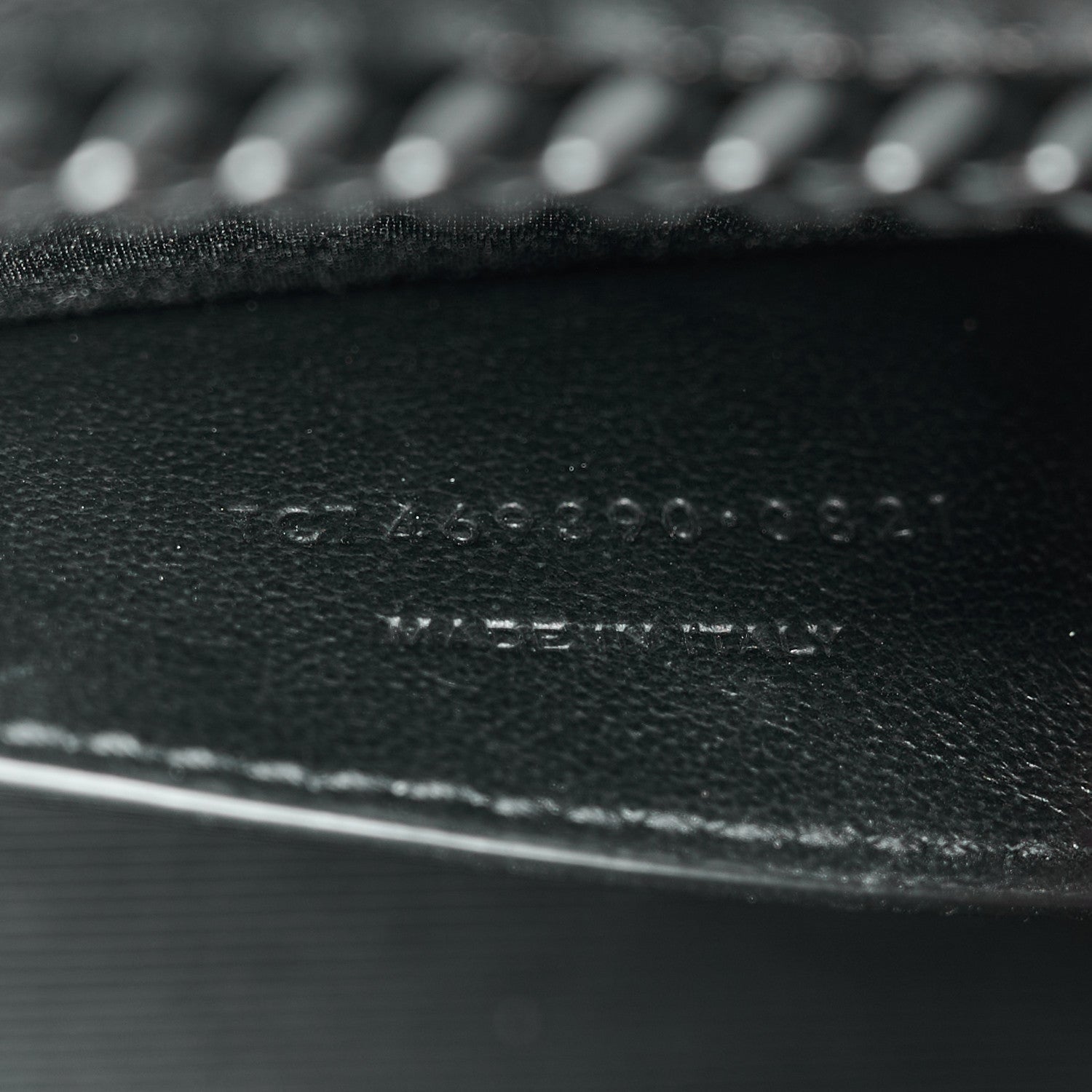 Grain De Poudre Small Monogram Monochrome Kate Satchel Black