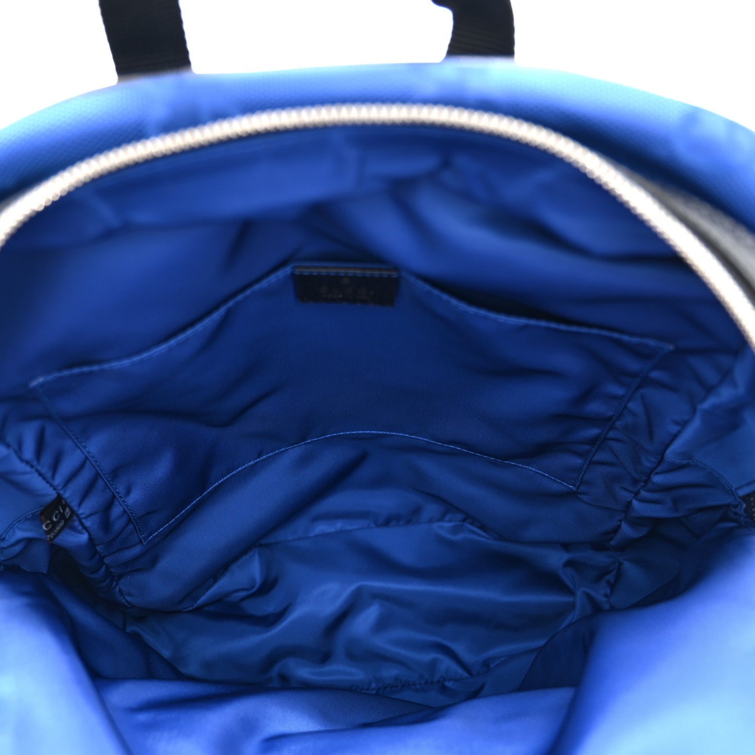 Econyl Nylon Monogram Off The Grid Backpack Guilted Blue Black