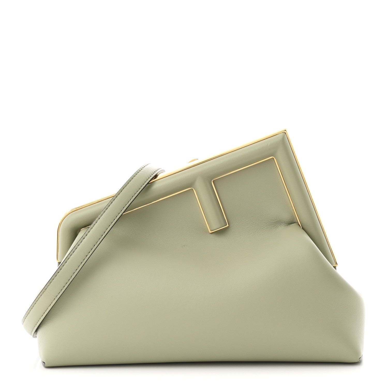 Shiny Nappa Midi Fendi First Green Tea
