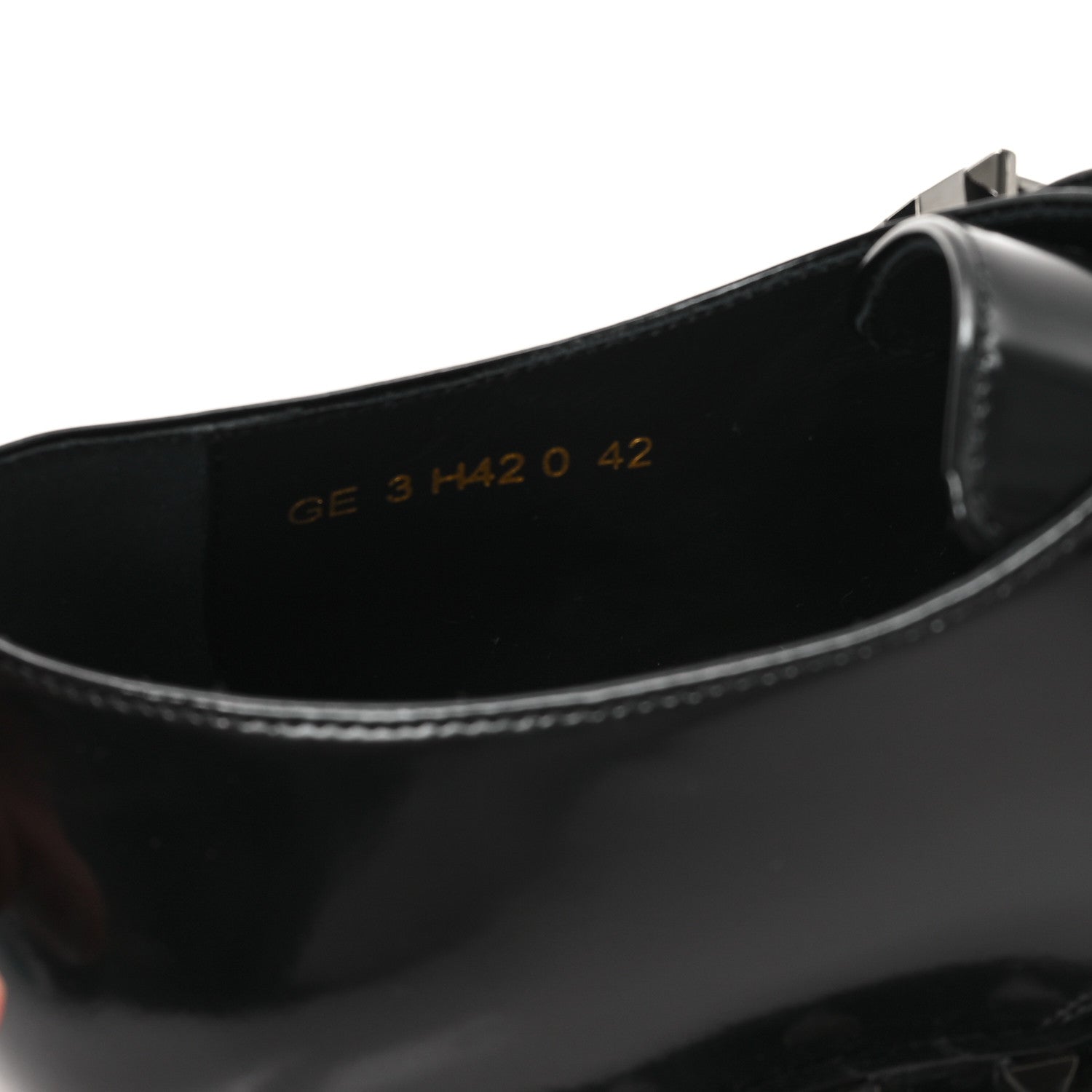 Calfskin Rockstud Mens M-Way Single Monk Loafers 42 Black