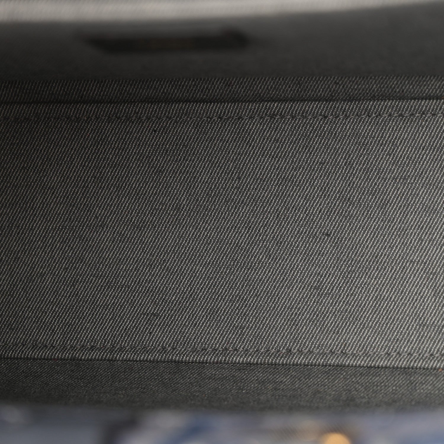 Chenille Vitello Grace FF Embroidered Small Fendi Sunshine Shopper Tote Dark Blue Grey