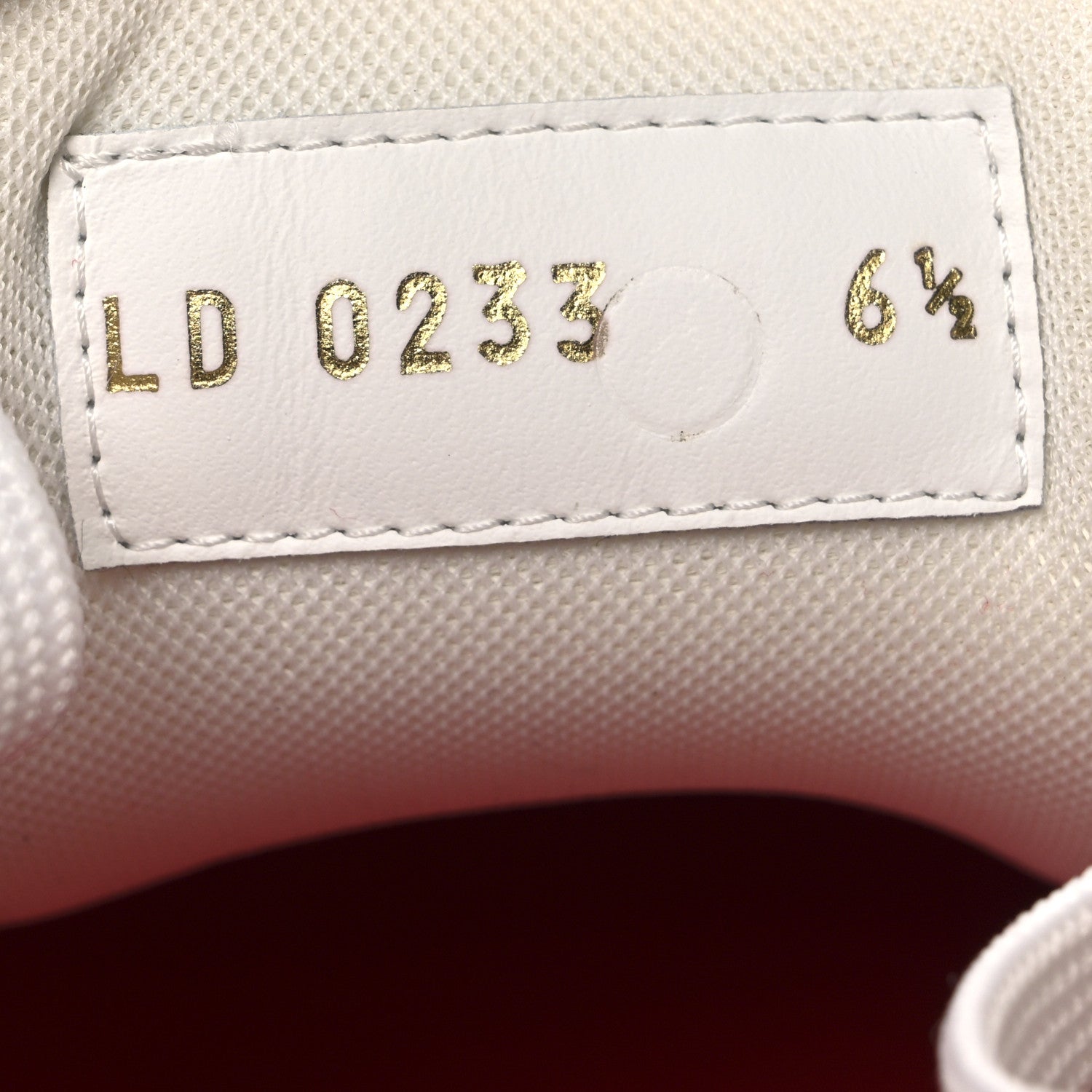 Jacquard Velvet Monogram Mens LV Trainer Sneakers 6.5 Red