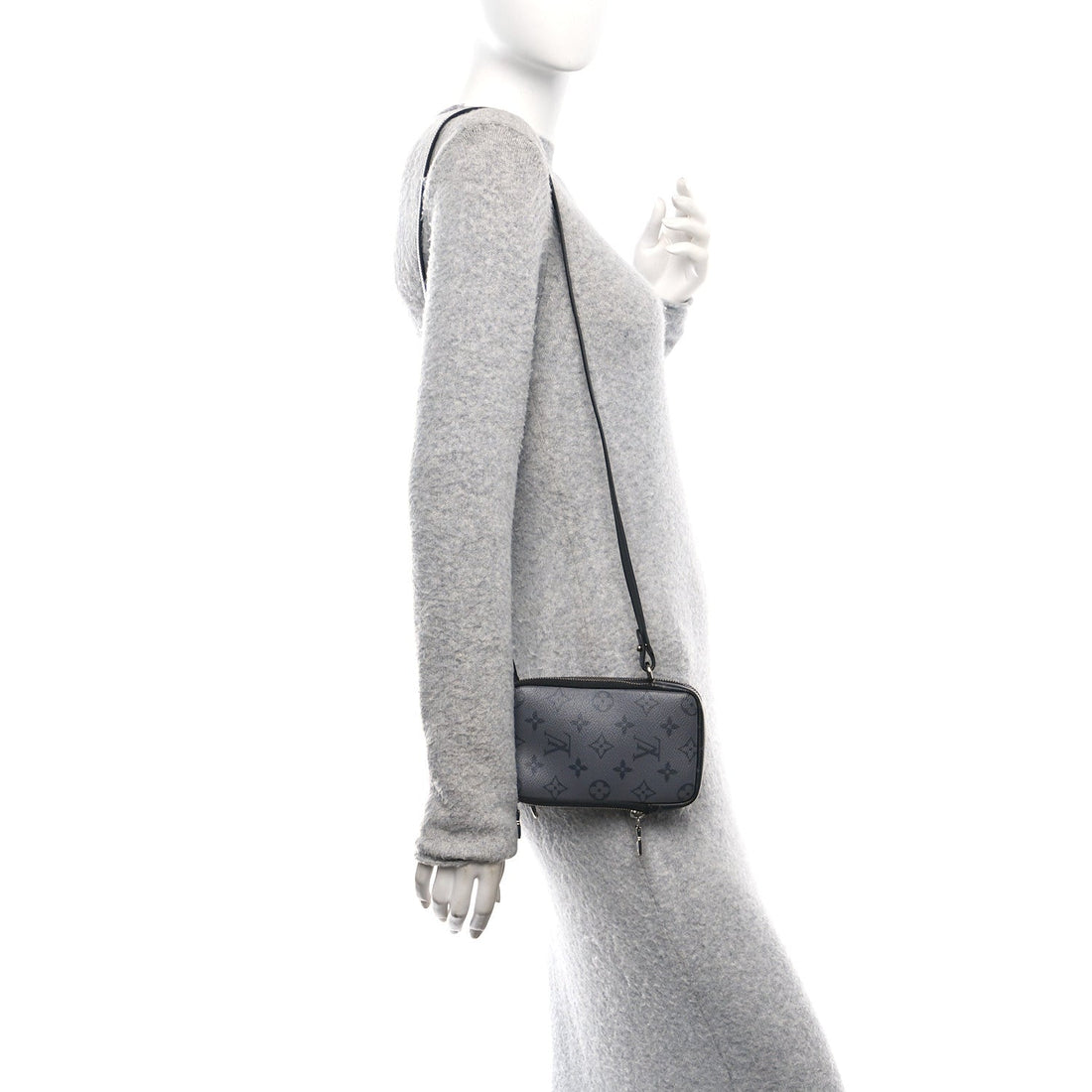 Monogram Eclipse Reverse Double Phone Pouch