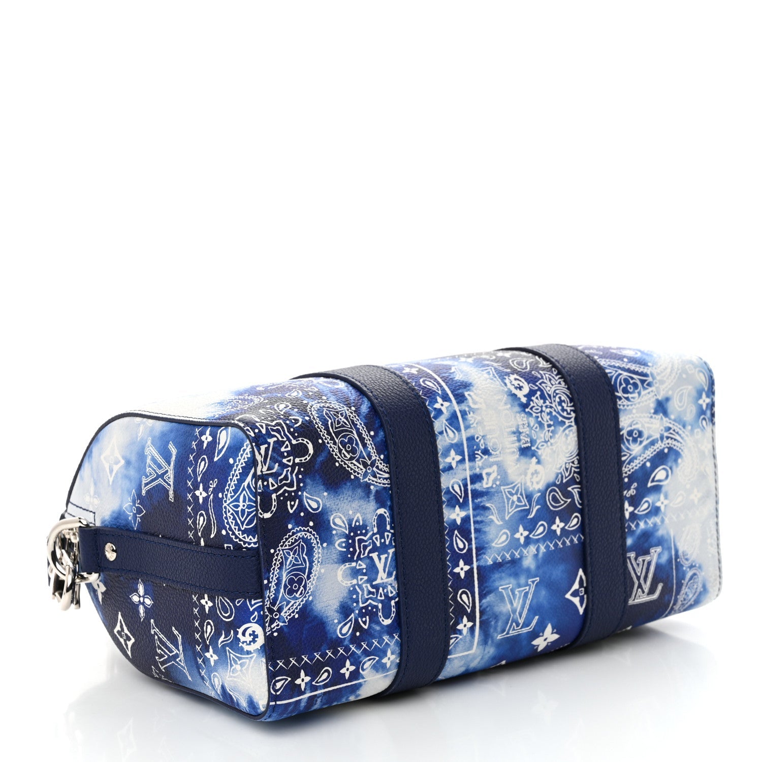 Cowhide Monogram Bandana City Keepall Blue