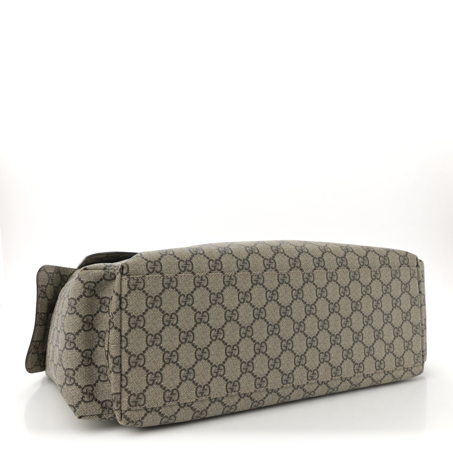 GG Plus Monogram Messenger Diaper Bag Dark Brown