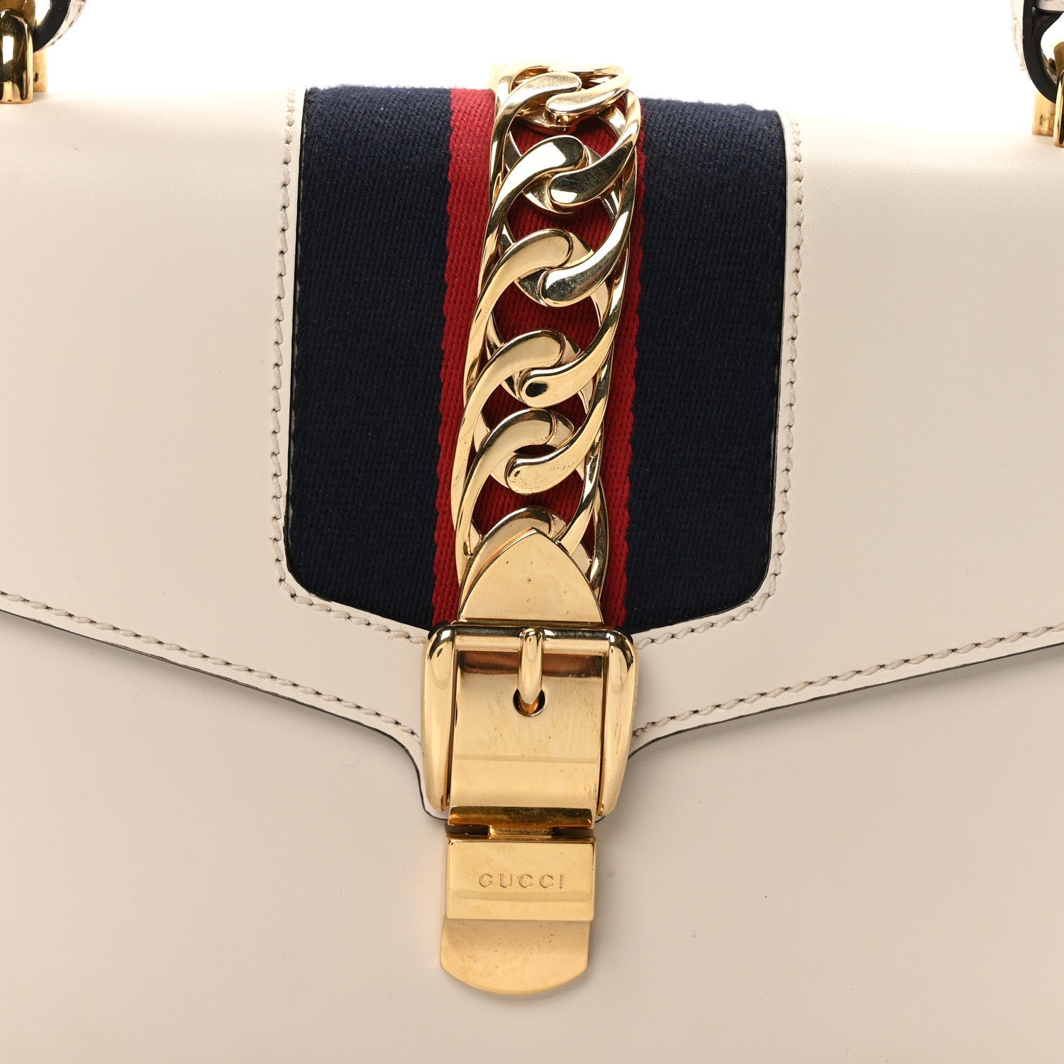 Calfskin Small Sylvie Shoulder Bag Off White