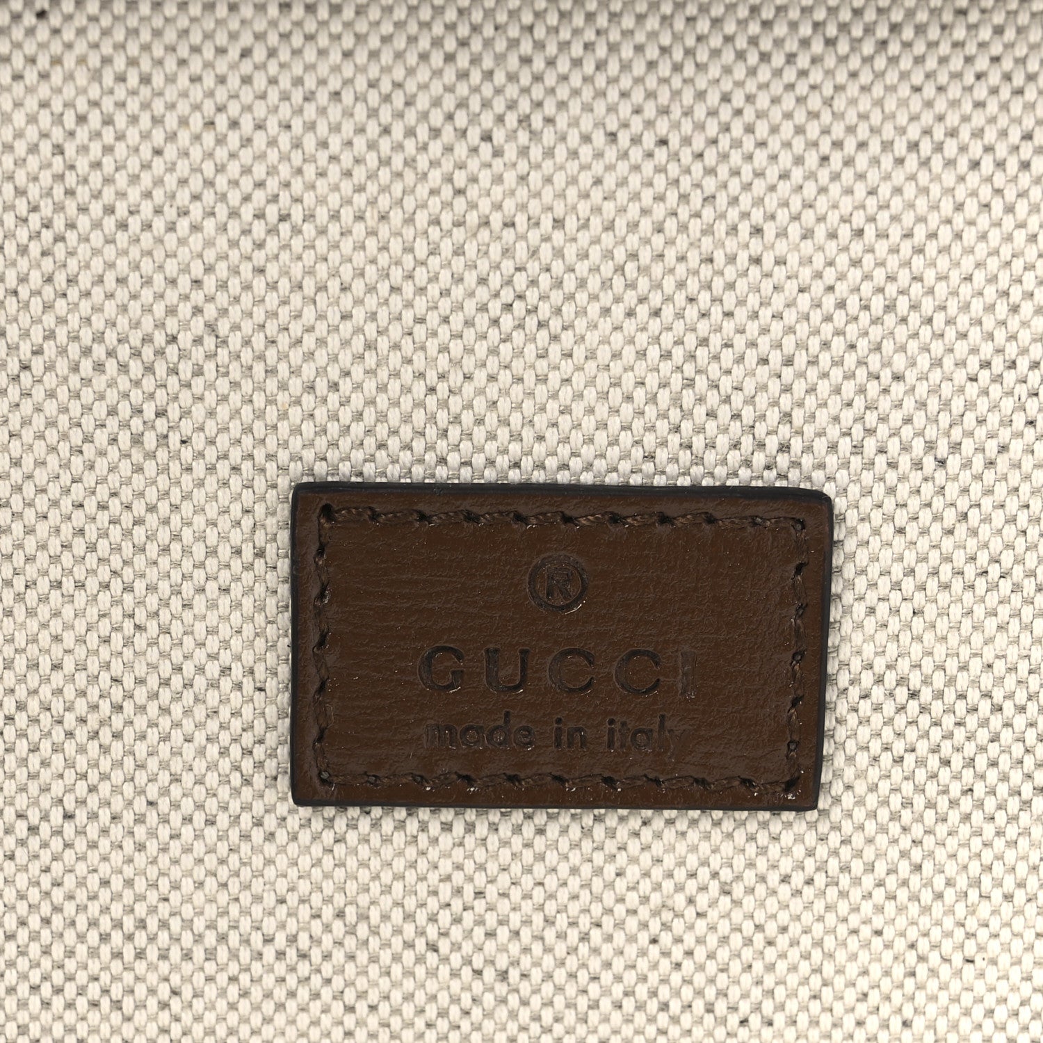 GG Supreme Monogram Azalea Calfskin Retro Interlocking G Hanger Garment Bag Beige Ebony Brown Sugar