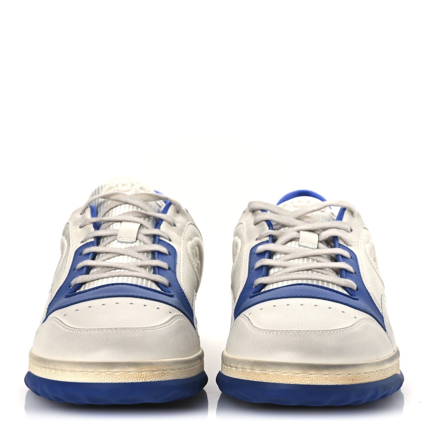 Dali Soft Calfskin Mens Mac80 Sneakers 11.5 Off White Blue