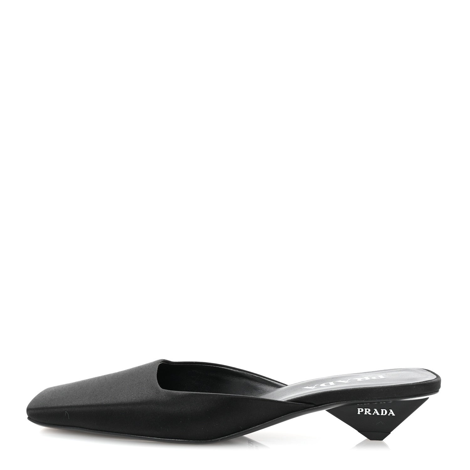 Satin Modellerie Mules 38.5 Black
