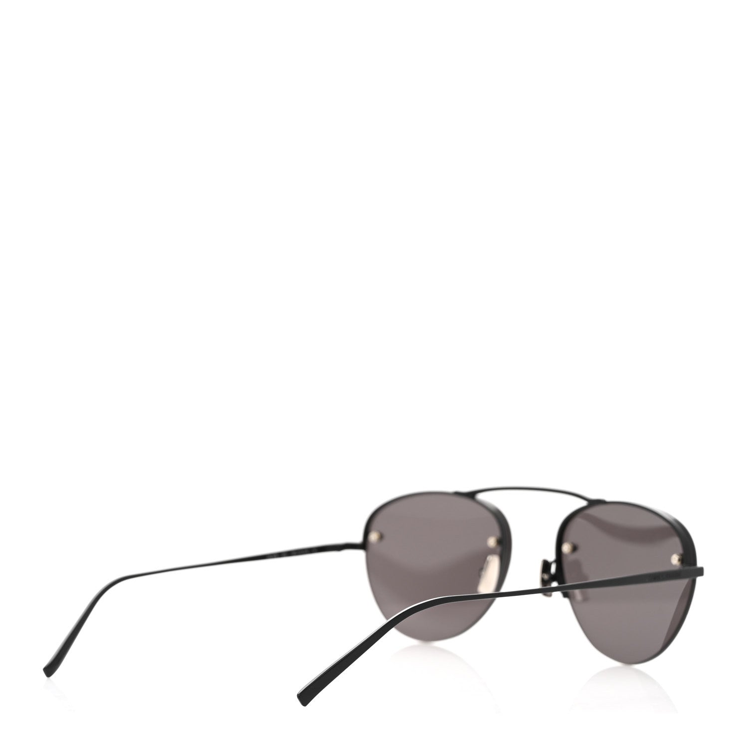 Metal Round Aviator SL 575 Sunglasses Black