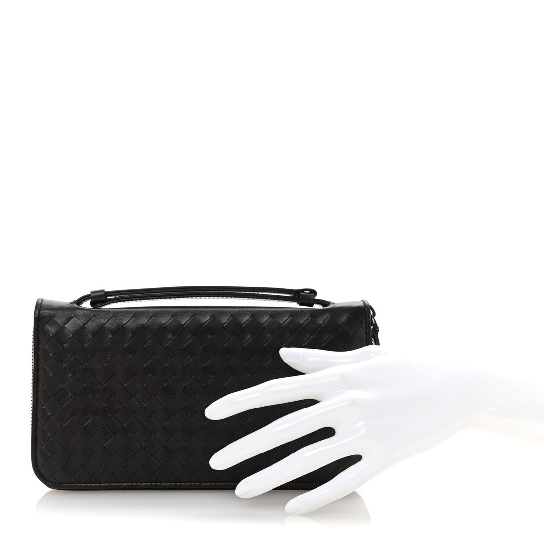 Nappa Intrecciato Travel Organizer Wallet Ebano