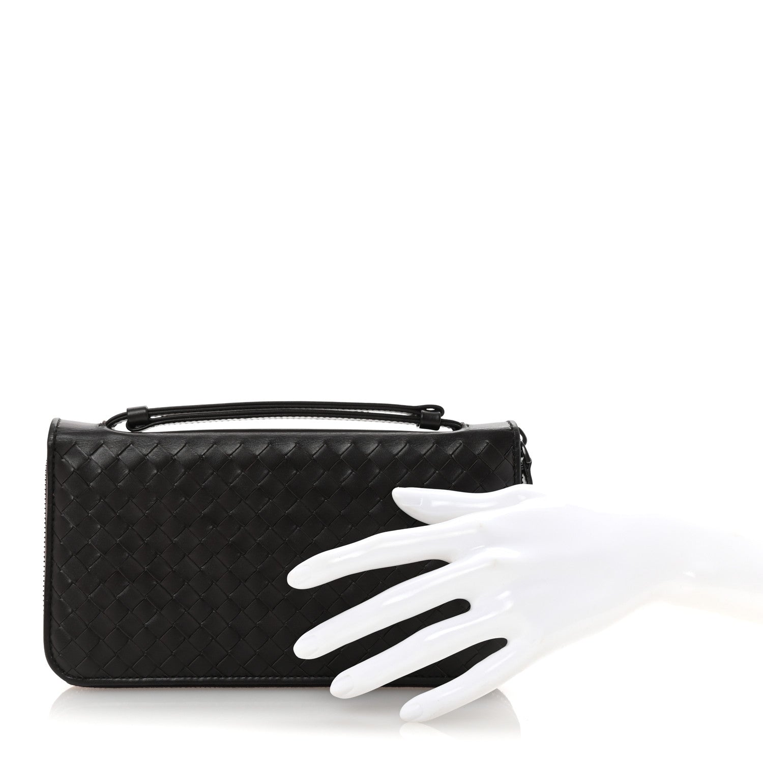 Nappa Intrecciato Travel Organizer Wallet Ebano