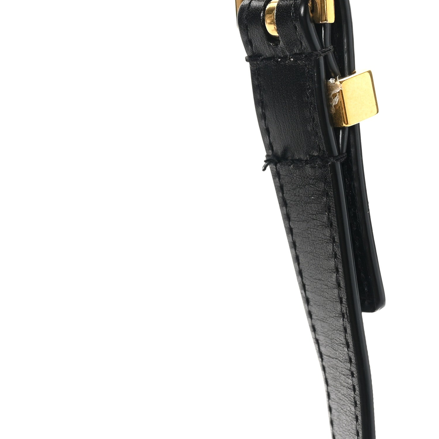 Smooth Calfskin Manhattan Shoulder Bag Black Beige