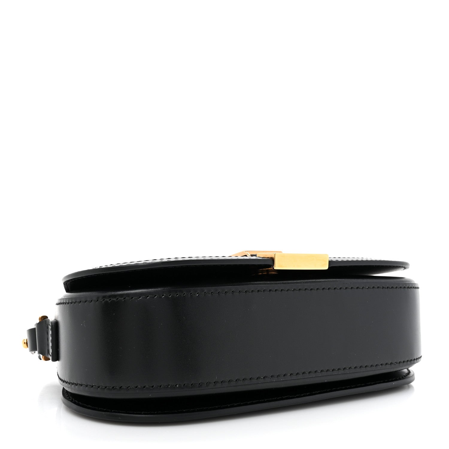 Lambskin Mini Greca Goddess Shoulder Bag Black