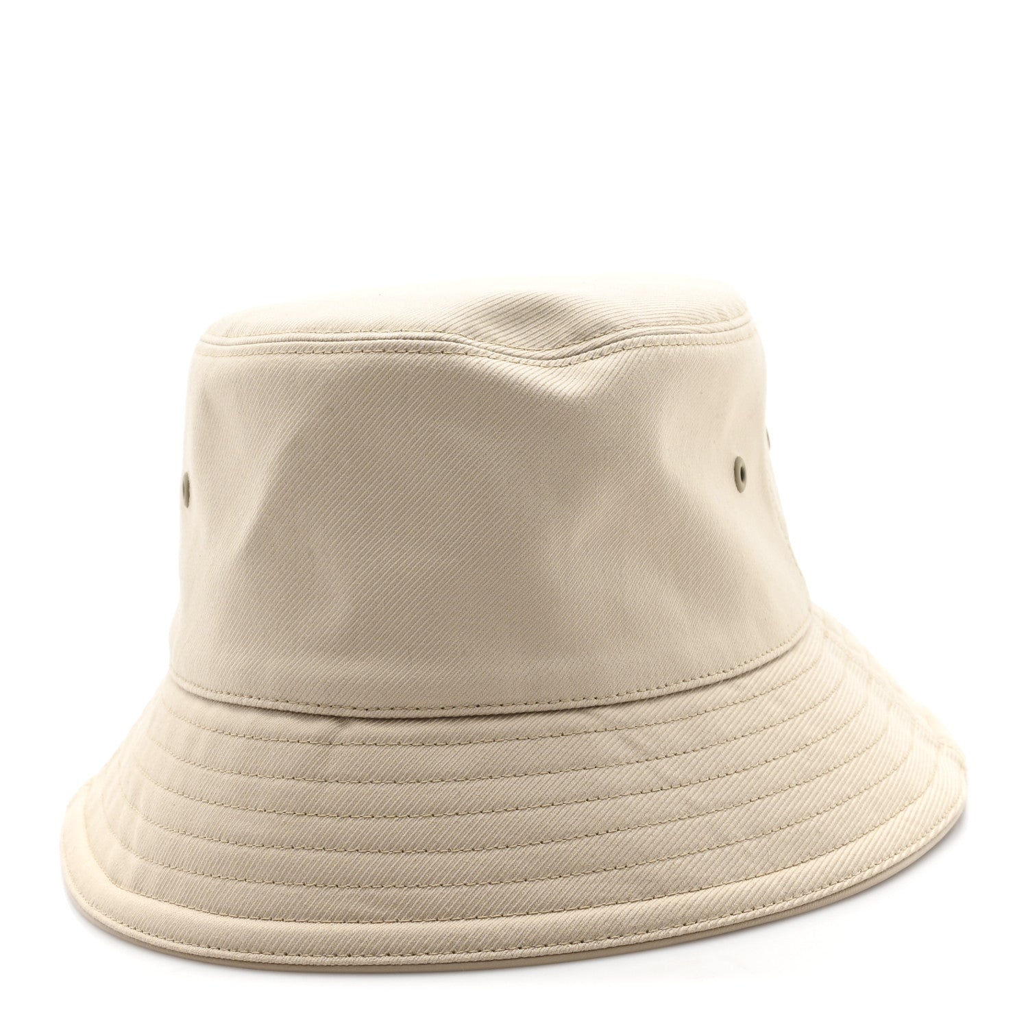 Cotton Canvas Bucket Hat M Beige