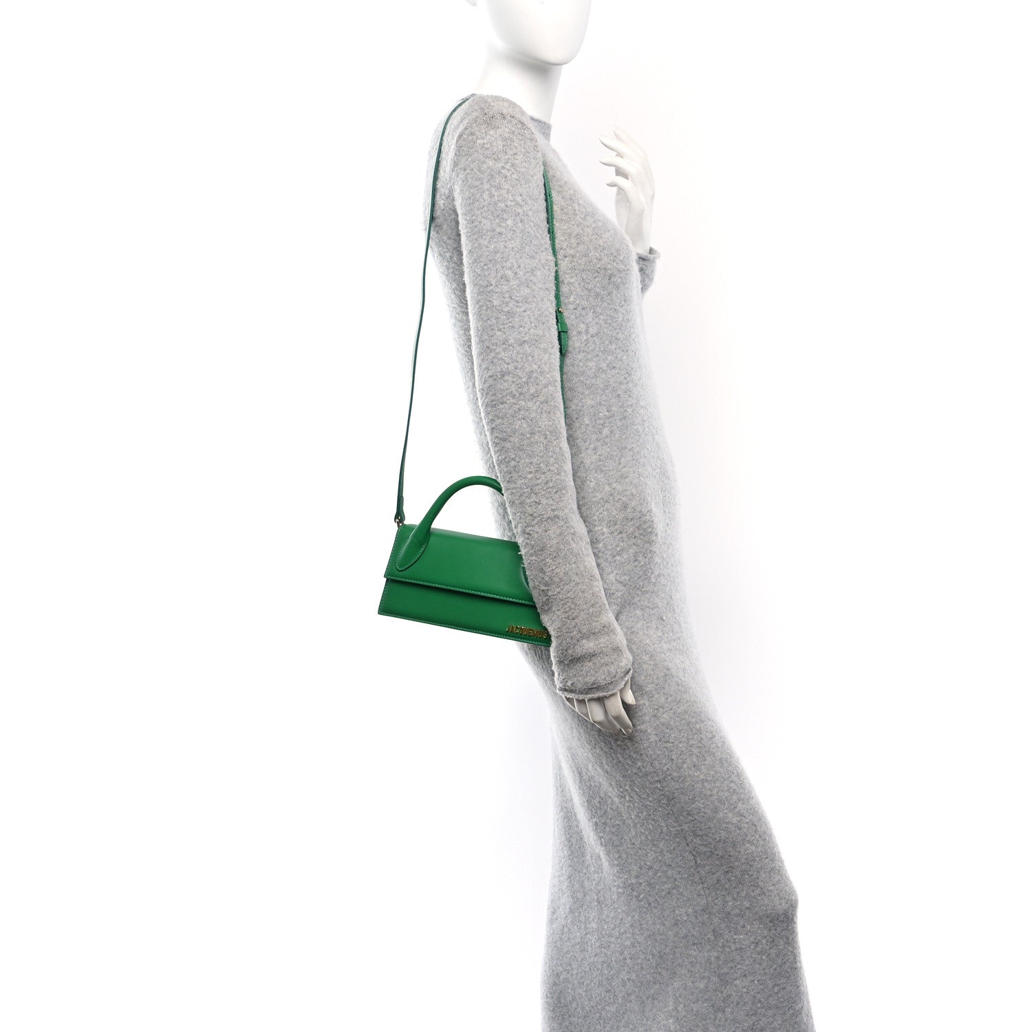 Smooth Calfskin Le Chiquito Long Green