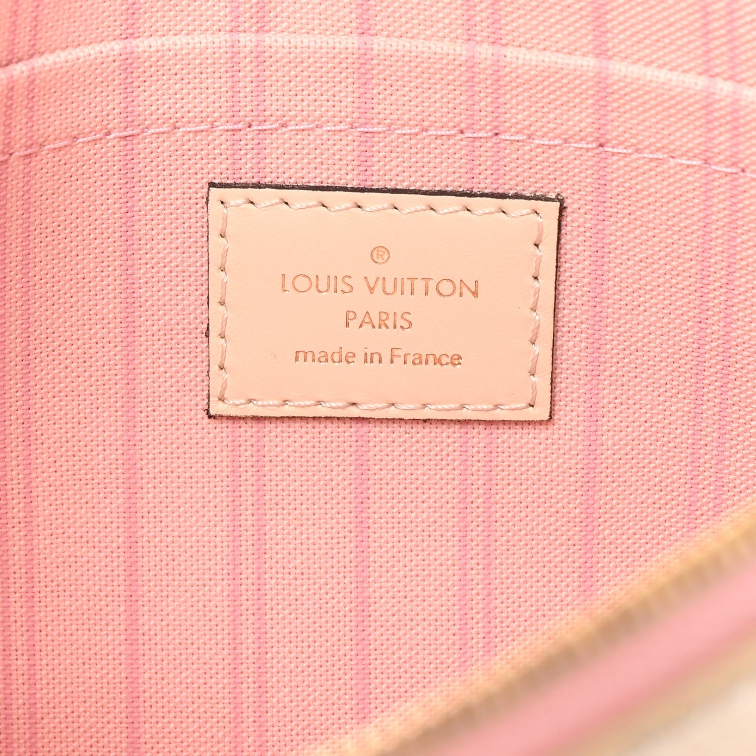 Damier Azur Braided Neverfull MM Pochette Pink