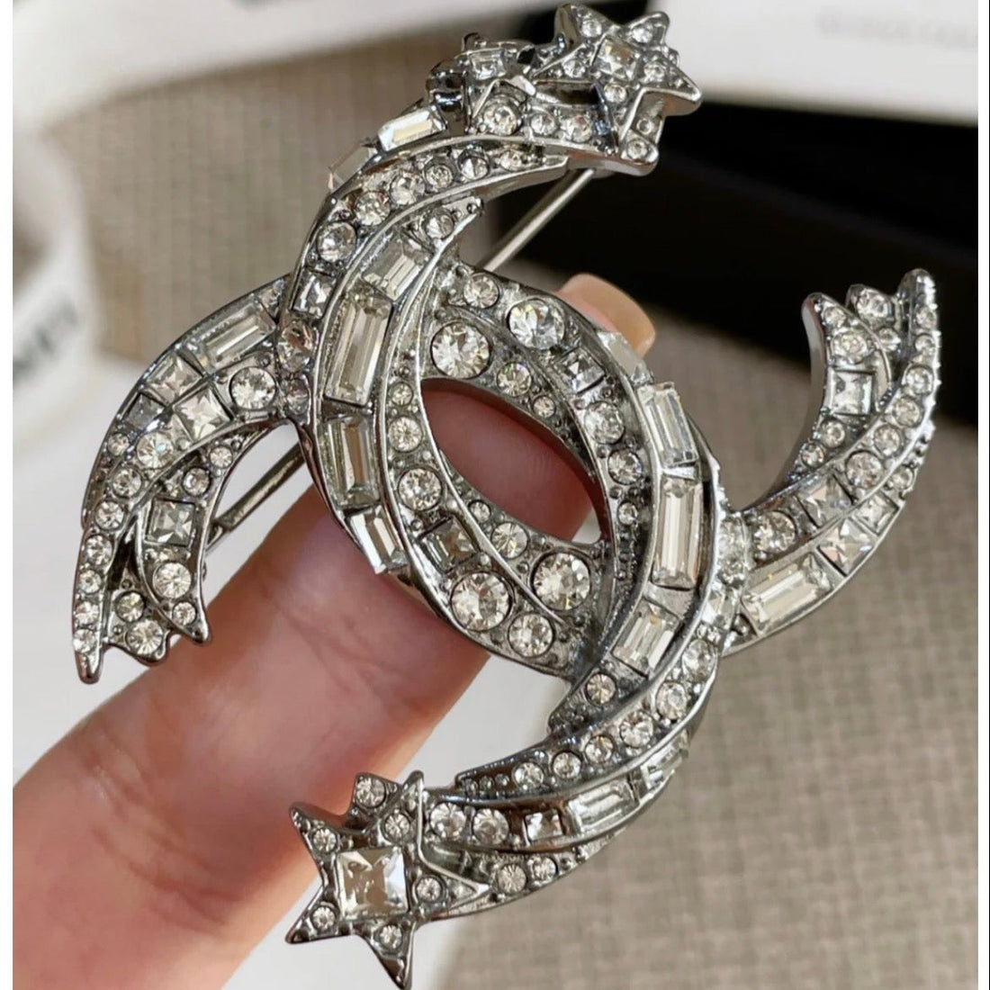 CC Brooch Silver 158816