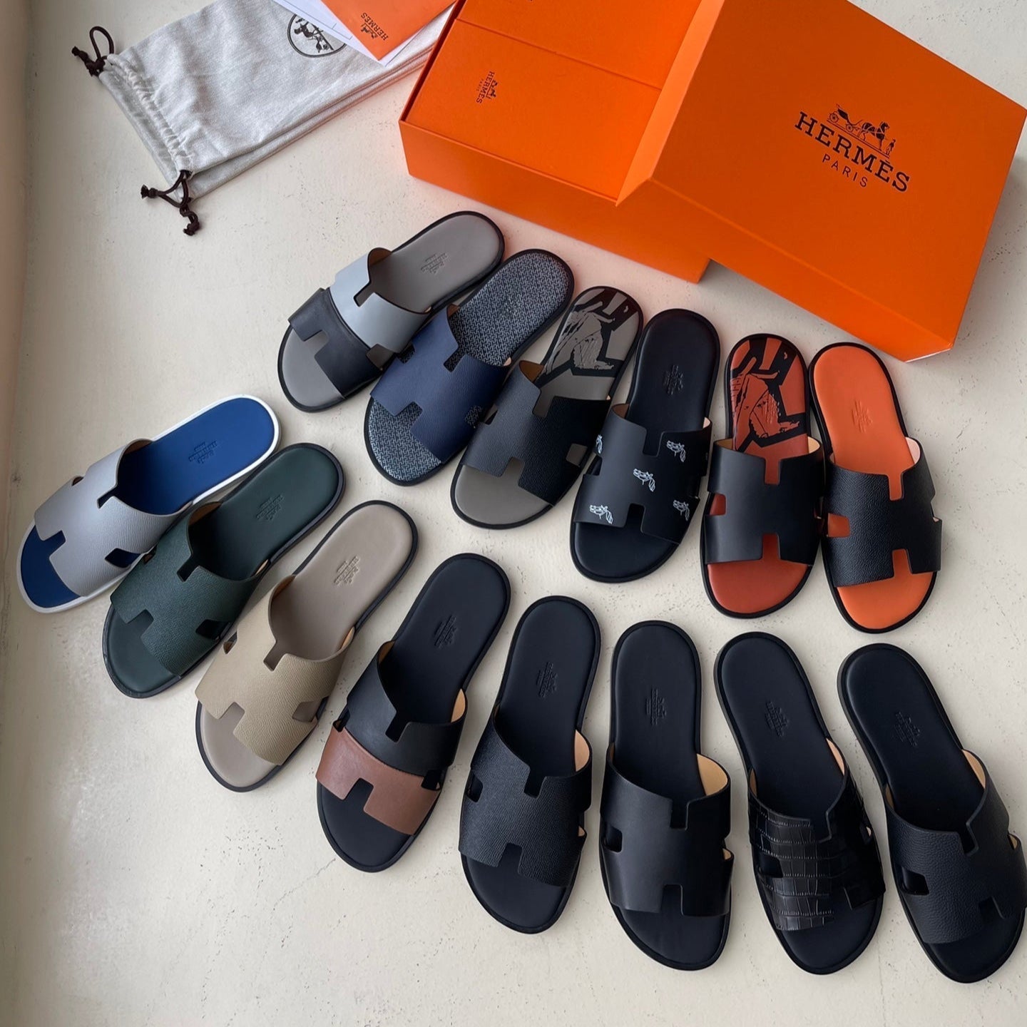 HM Men's Slide Mutilcolor Sheepskin  538559