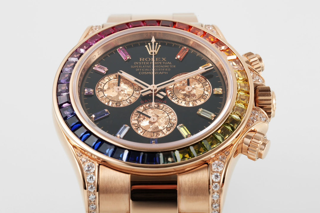 Rolex Oyster Perpetual Cosmograph Daytona with Rainbow Bezel