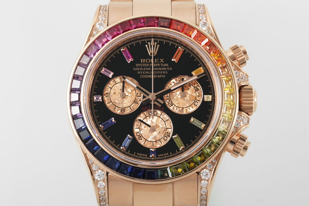 Rolex Oyster Perpetual Cosmograph Daytona with Rainbow Bezel