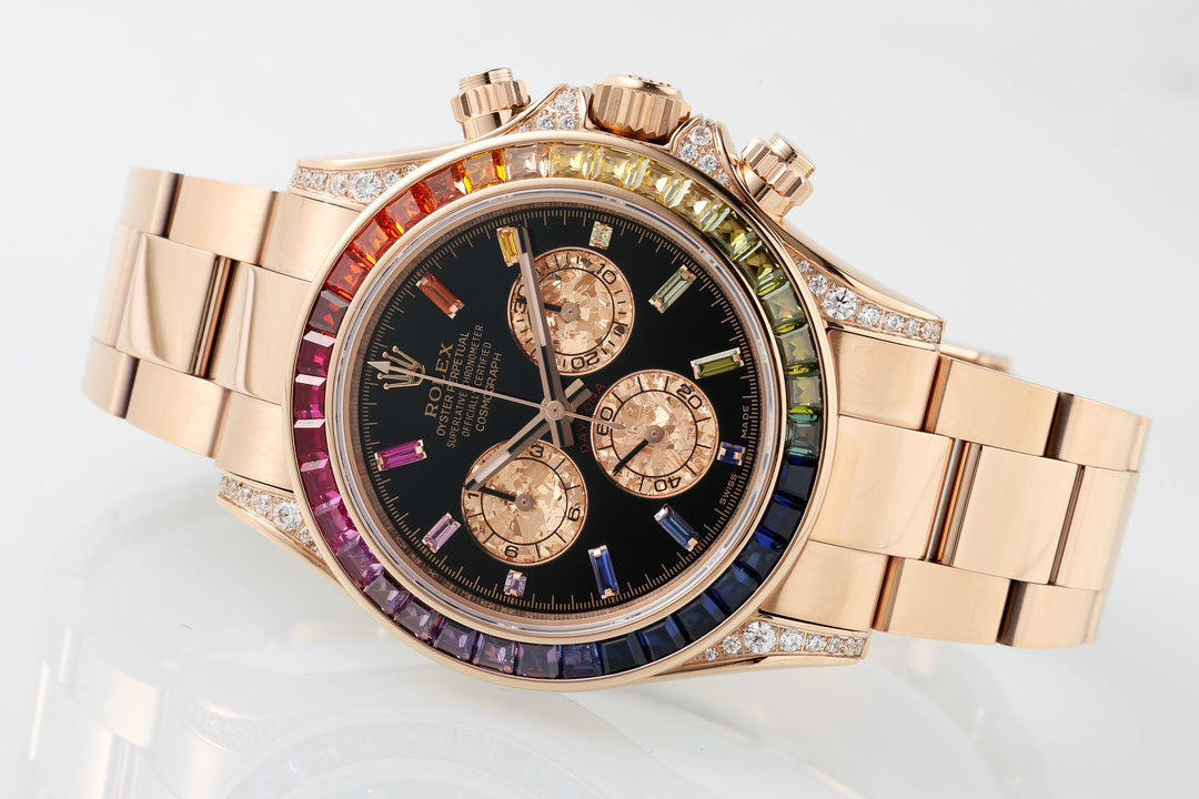 Rolex Oyster Perpetual Cosmograph Daytona with Rainbow Bezel