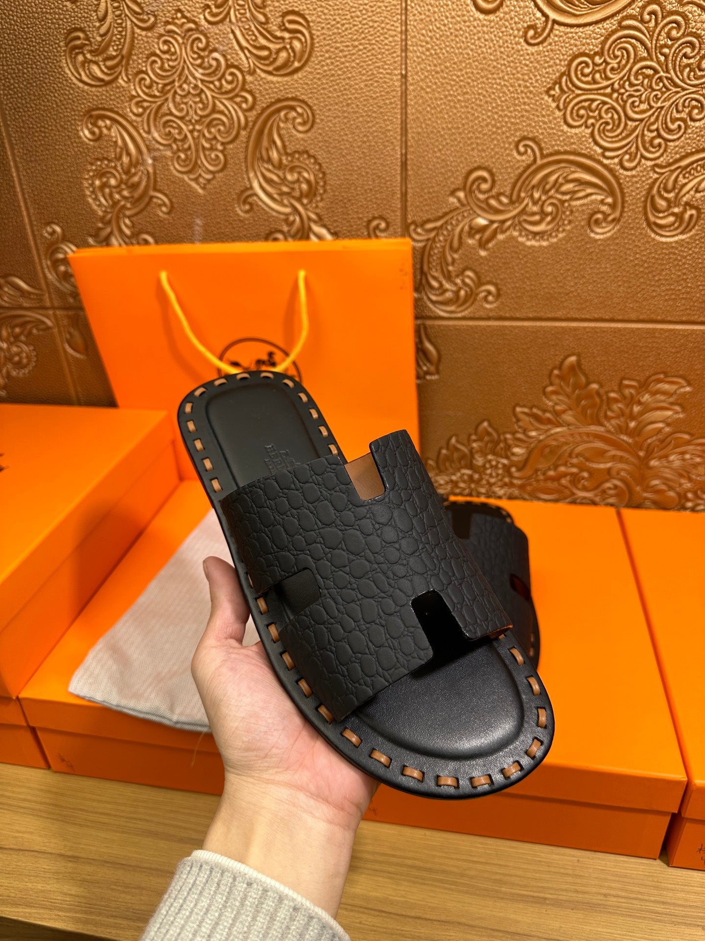 HM Men's Izmir Slide Cowhide 544084