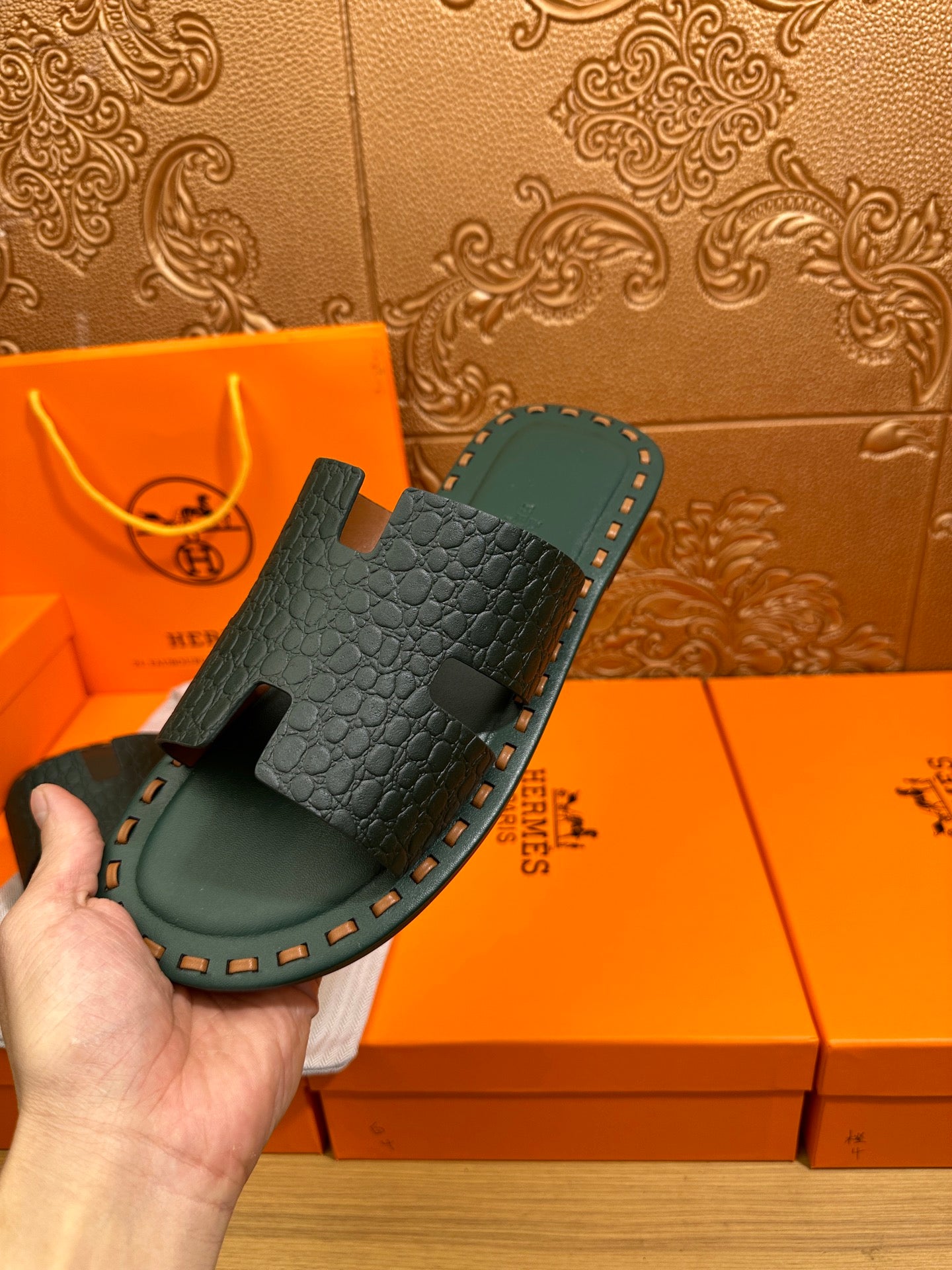 HM Men's Izmir Slide Cowhide 544084