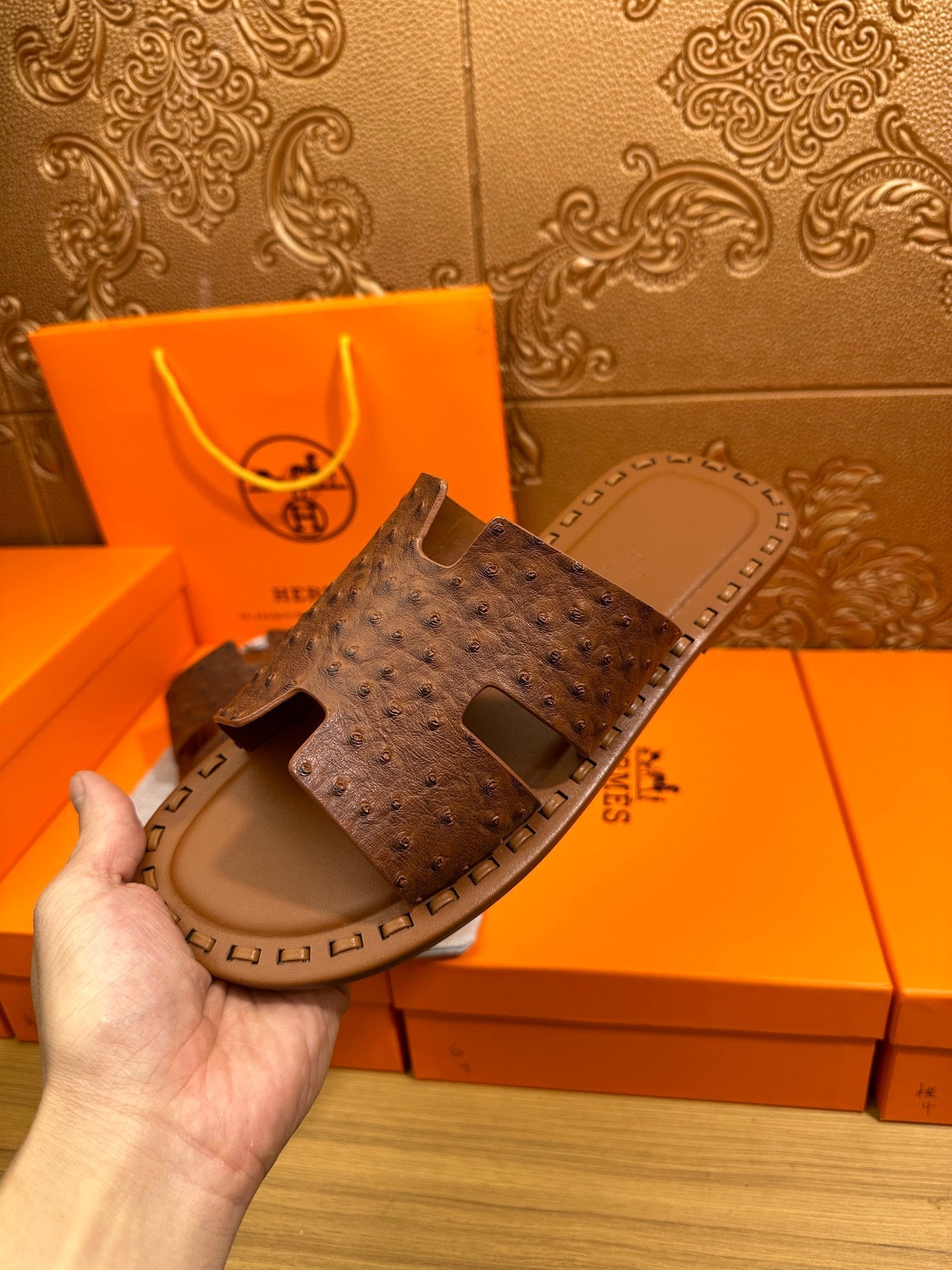 HM Men's Izmir Slide Cowhide 544090