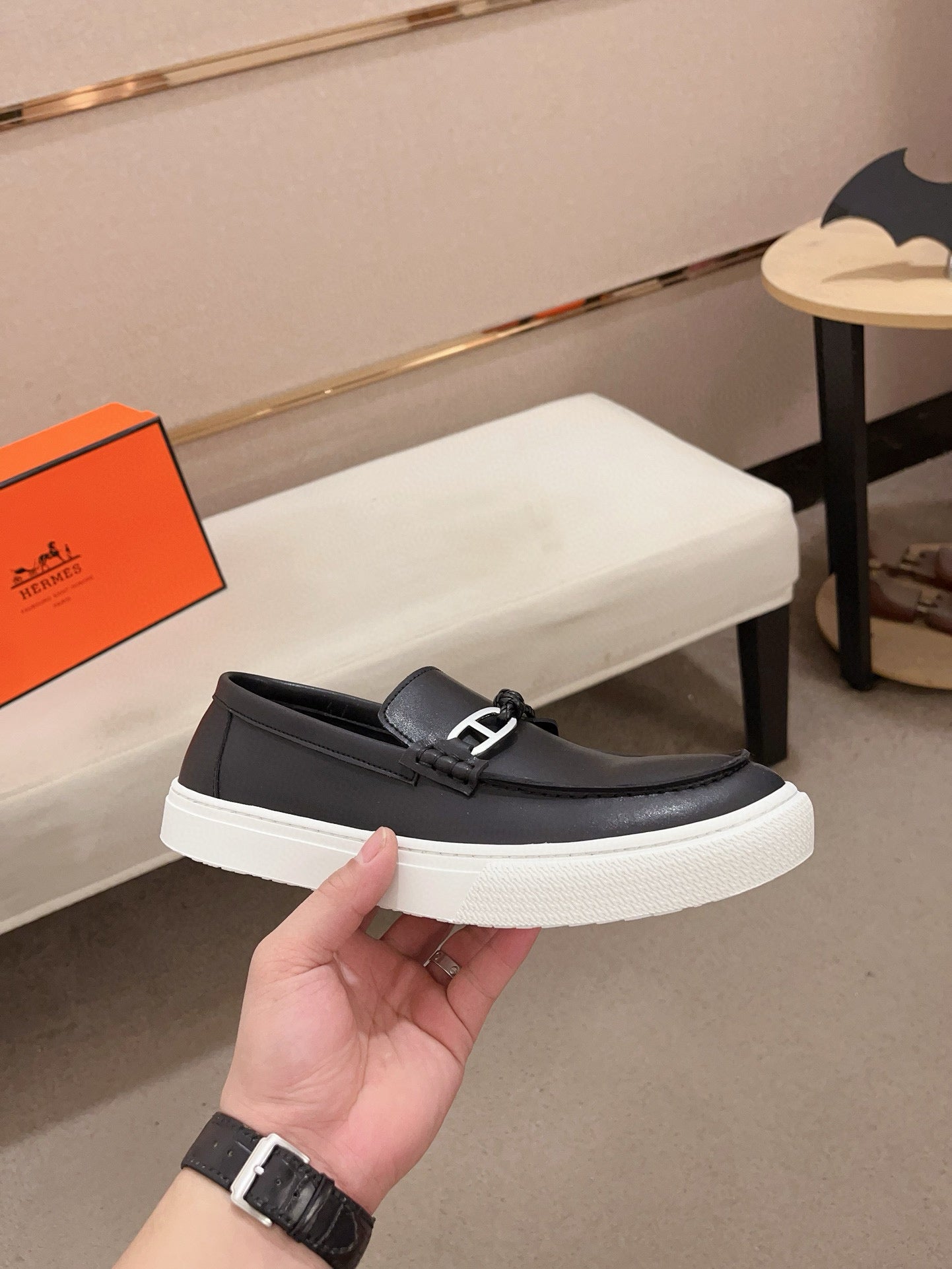 HM Men's Loafer Cowhide 564401