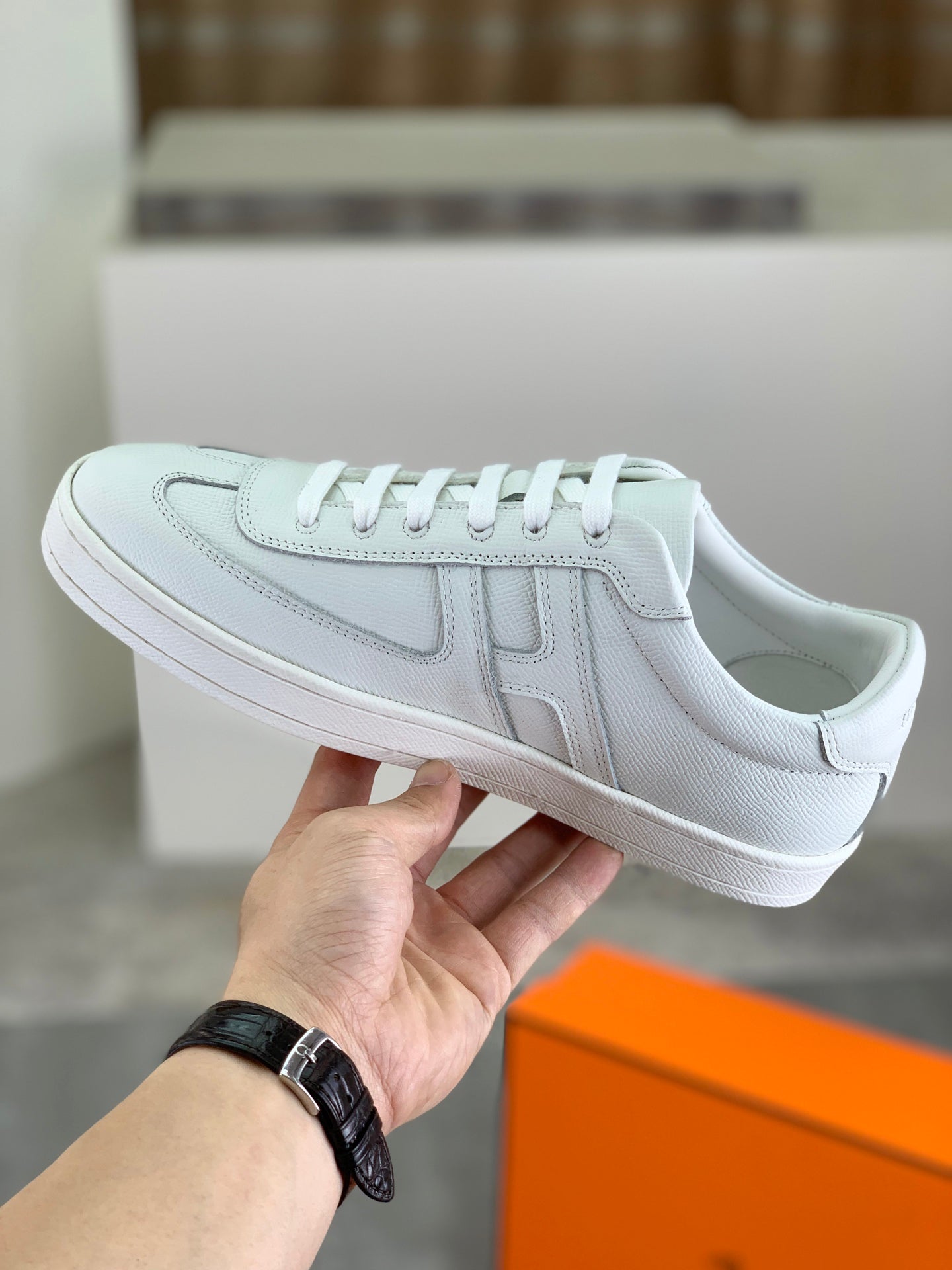 HM Men's Sneaker Multicolor Cowhide 603244