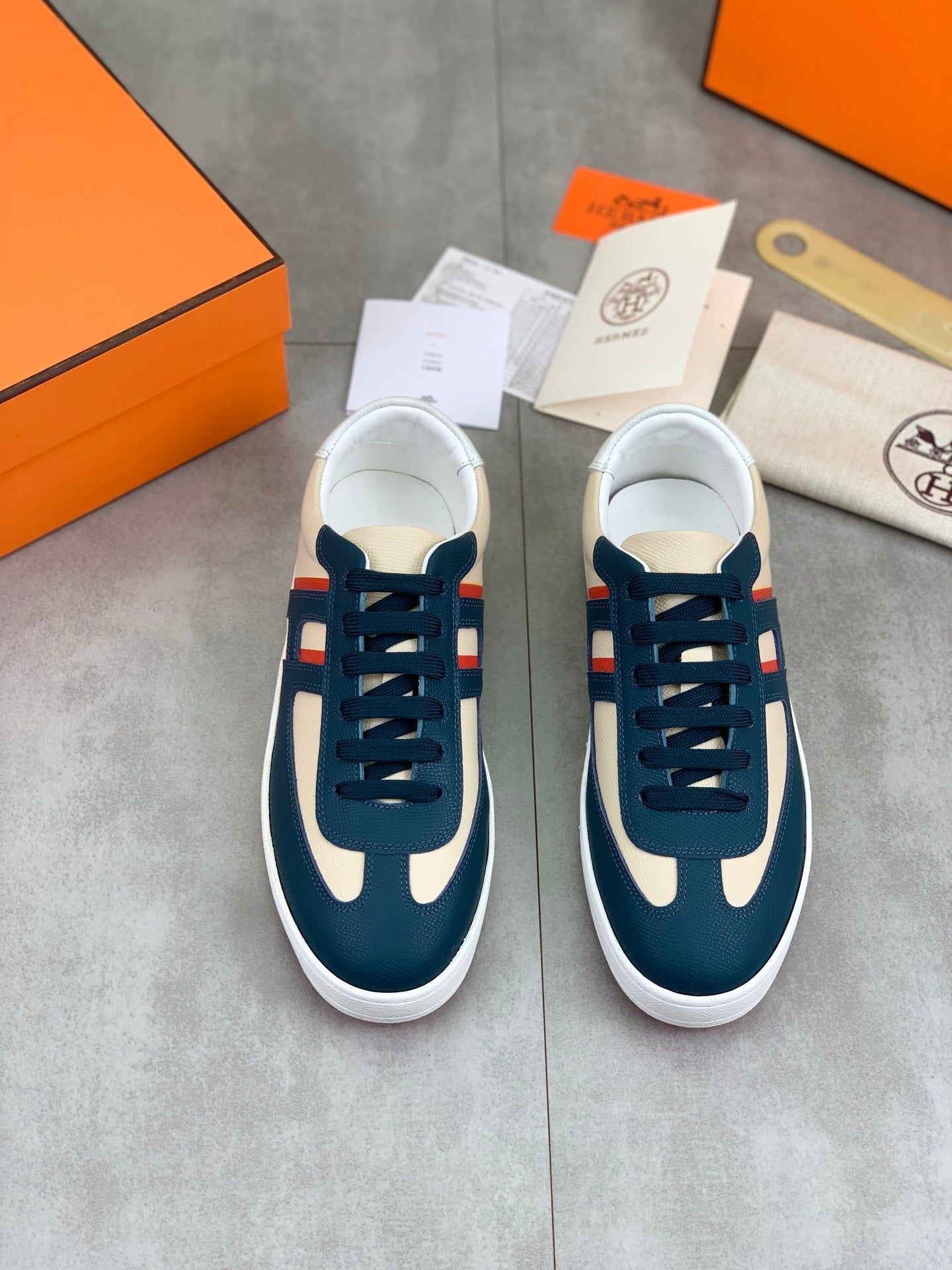 HM Men's Sneaker Multicolor Cowhide 603244