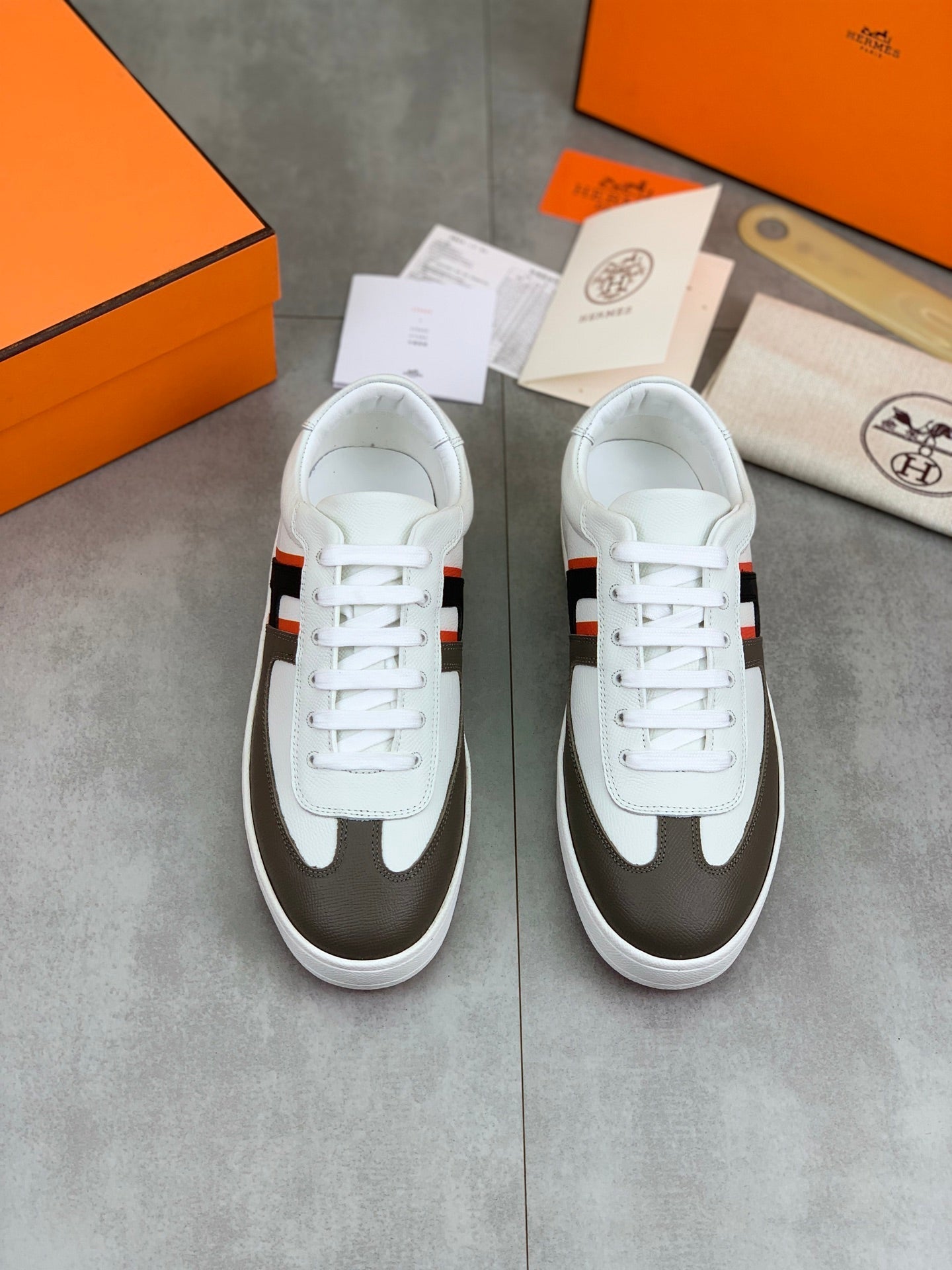 HM Men's Sneaker Multicolor Cowhide 603244