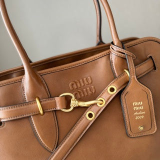 MiuMiu popular vintage tote bag sheepskin