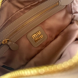 Miu Miu Wander Matelassé Bag Leather