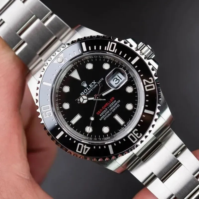 Rolex Sea Dweller Silver Black Dial 43mm m126600-0001