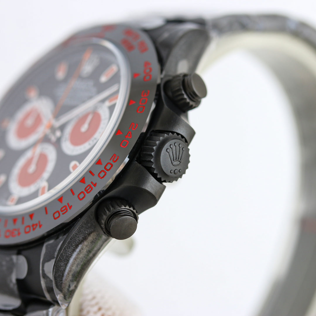 Rolex Daytona 40mm Carbon Black Silver Hand