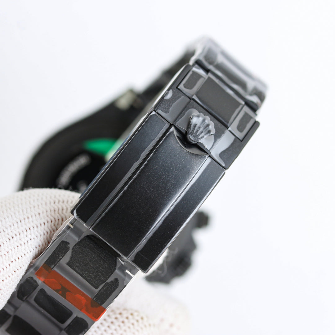 Rolex Daytona 40mm Carbon Black Silver Hand