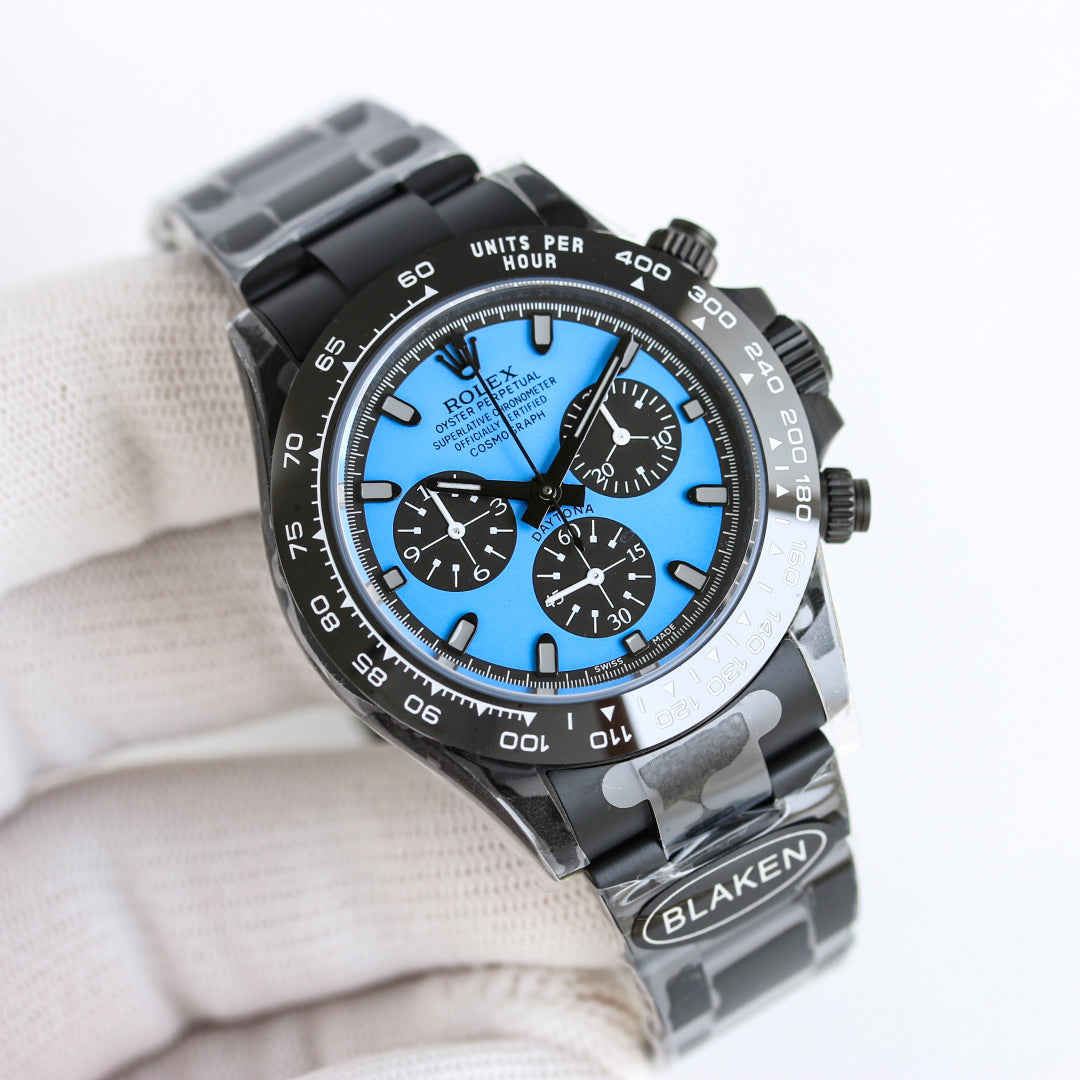 Rolex Daytona 40mm Carbon Black Blue